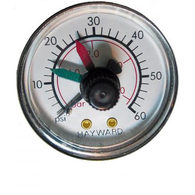 Hayward Manometer mit hinterem Abgang 0,25