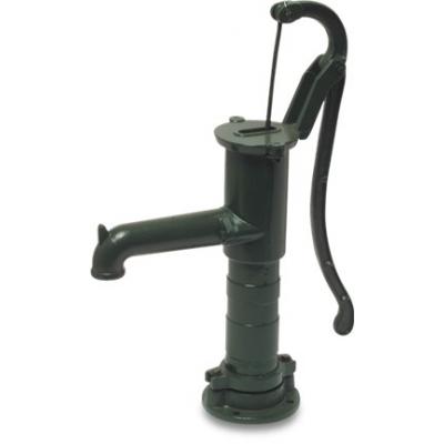 Handschwengelpumpe mit Rundflansch in gr�n